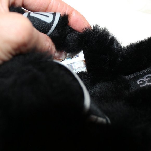 NIB YOUTH 4 WOMEN'S 6 CHUNKY WEDGE SEQUIN‎ SLIPPERS BLACK - Picture 8 of 8